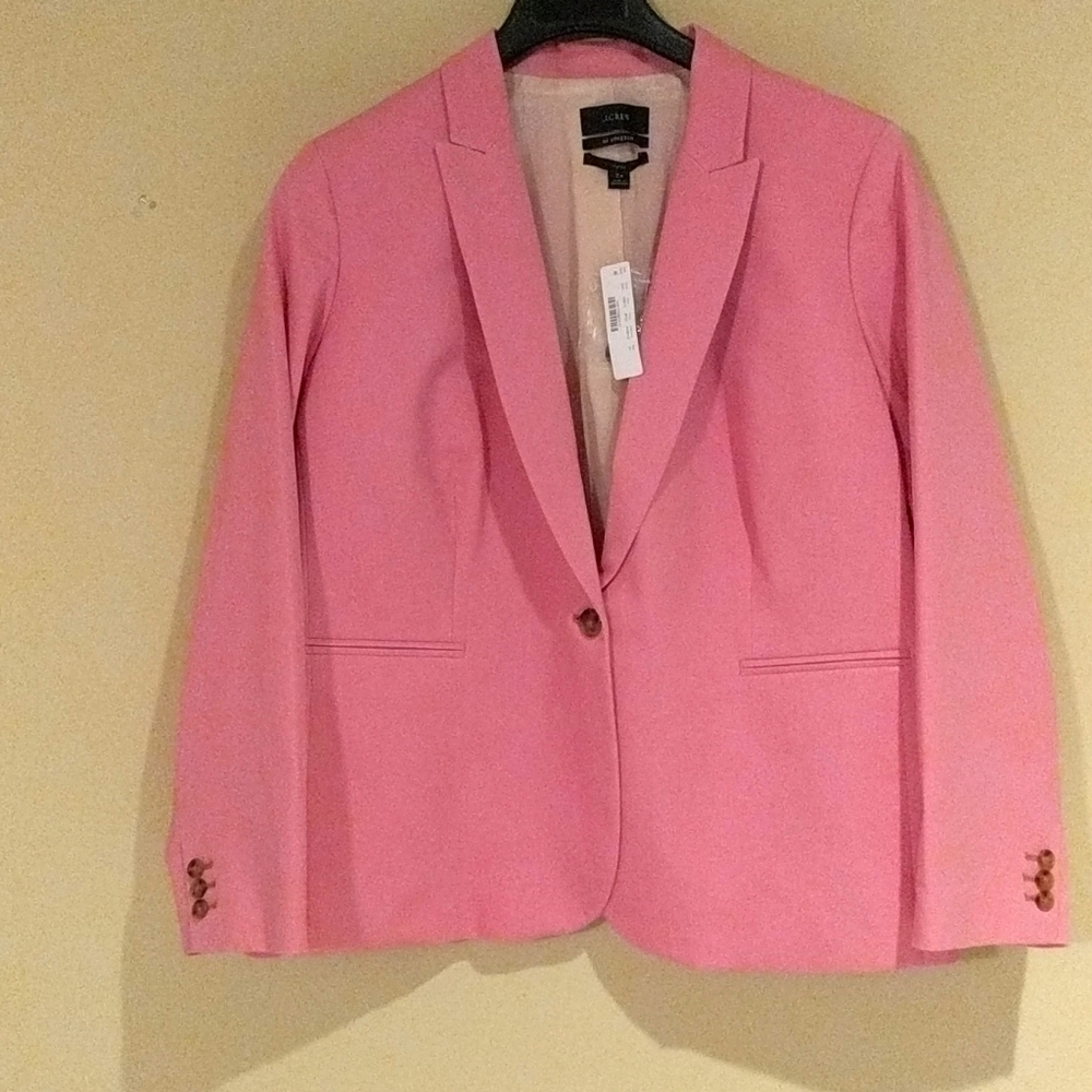 Parke blazer in bi-stretch cotton Bohemian Rose